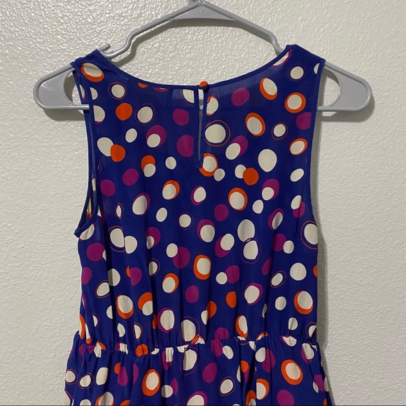 Anthropologie Color-Drenched Polka Dot Silk Dress - Picture 9 of 9
